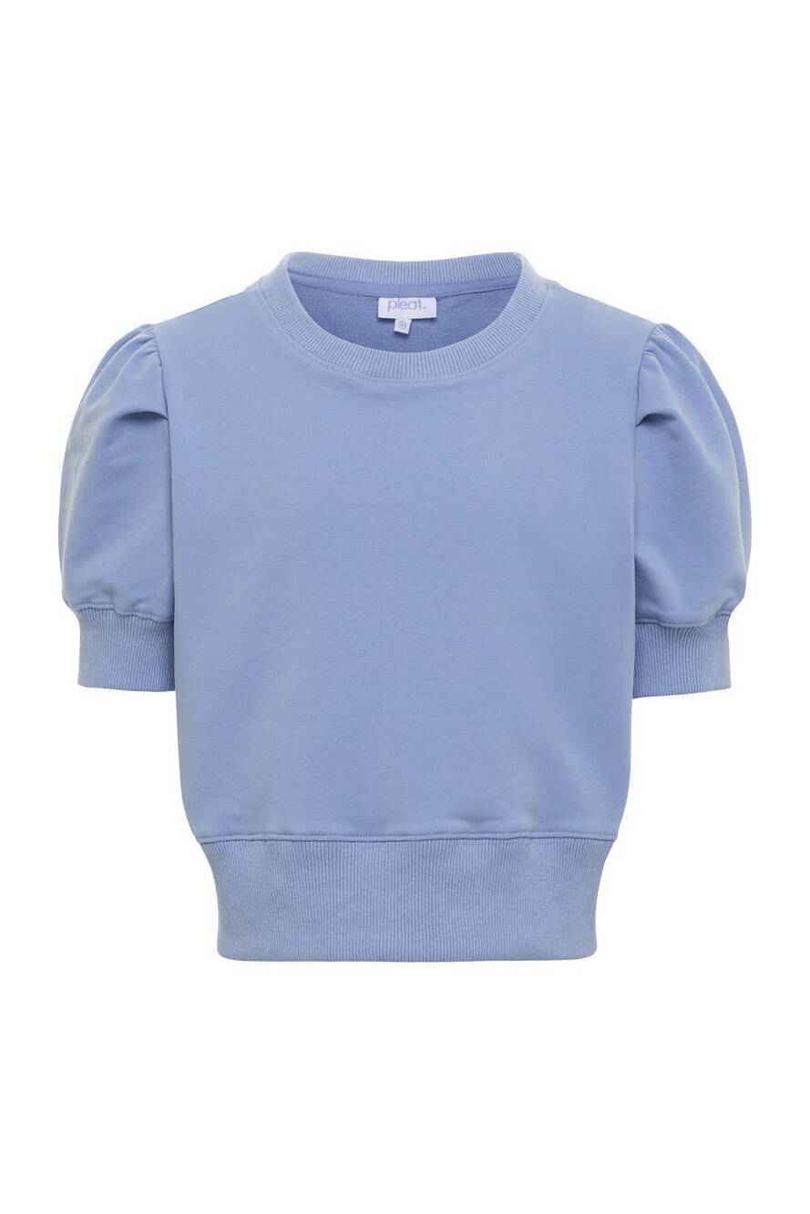 NEW PLEAT kids' riley sweatshirt in cornflower